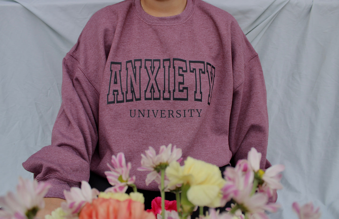 Anxiety University Oversized Crewneck