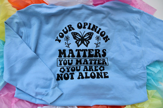 Your Opinion Matters Oversized Hoodie